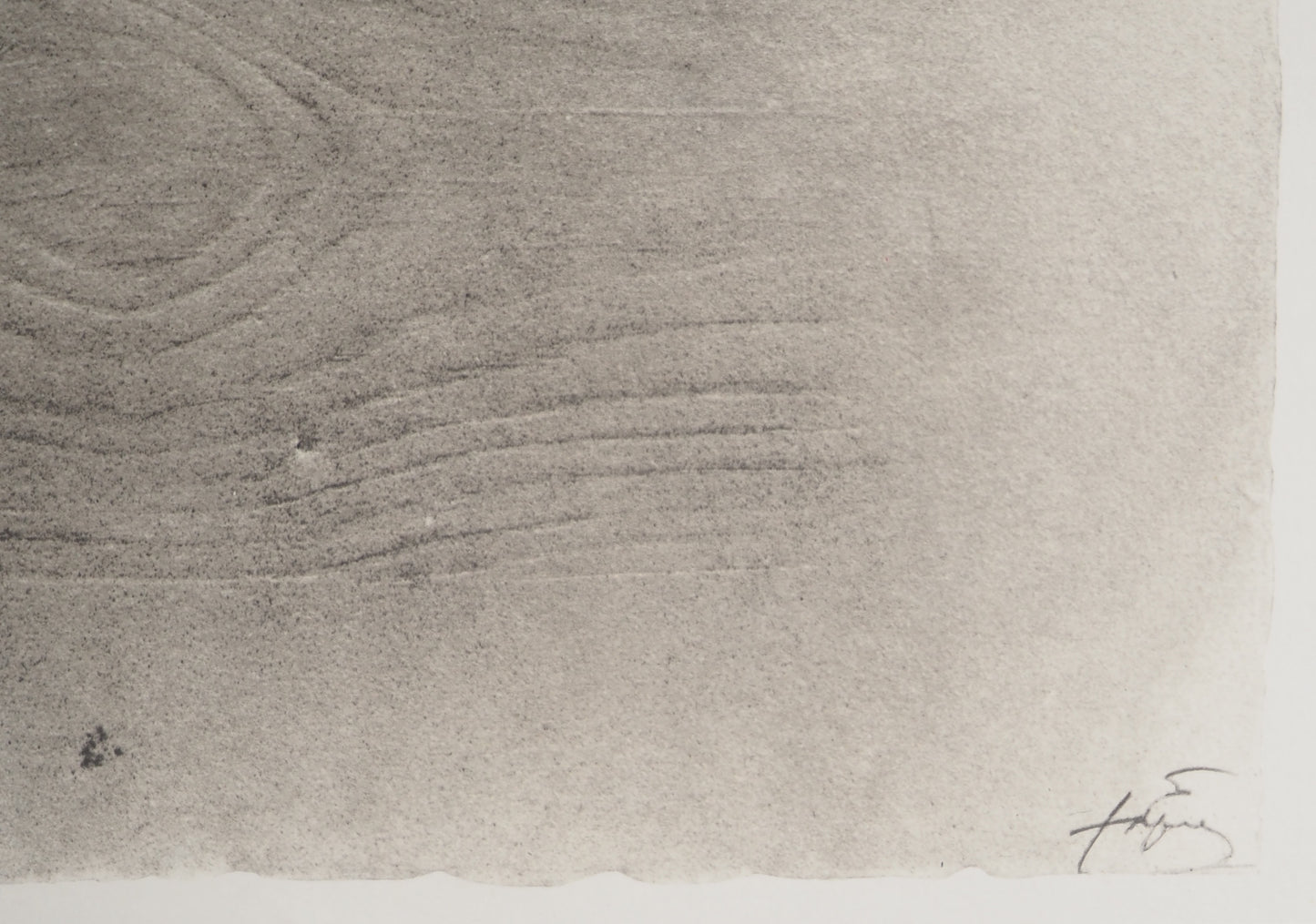 Antoni TAPIES : La traversée du pont rouge - Lithographie signée