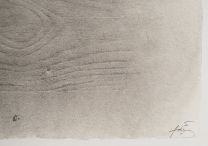 Antoni TAPIES : La traversée du pont rouge - Lithographie signée