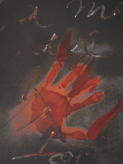 Antoni TAPIES : La Main de feu - Lithographie signée