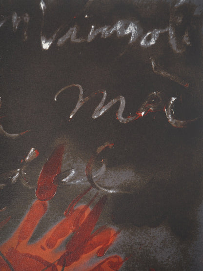 Antoni TAPIES : La Main de feu - Lithographie signée