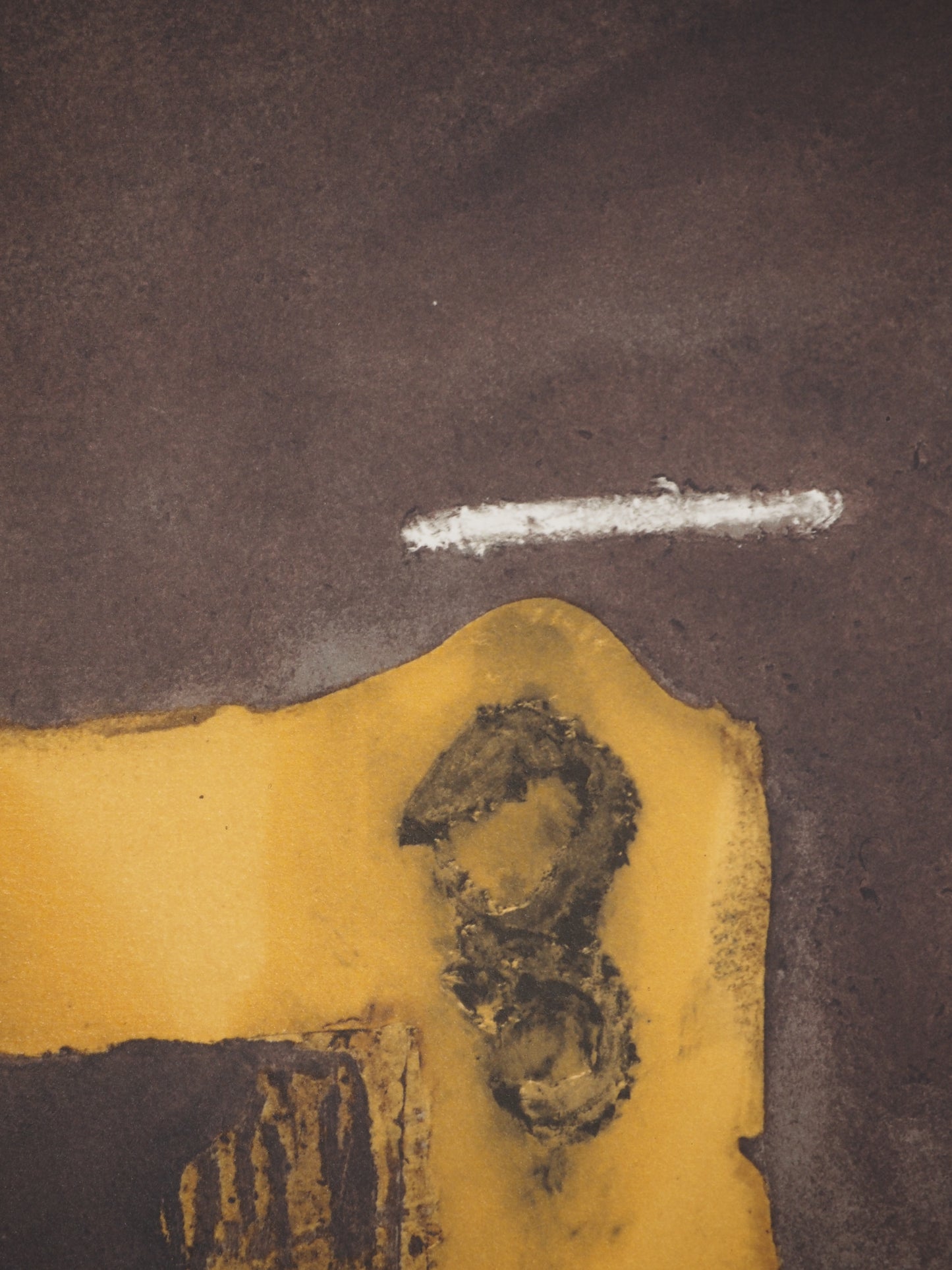 Antoni TAPIES : Composition au numéro trois - Lithographie signée