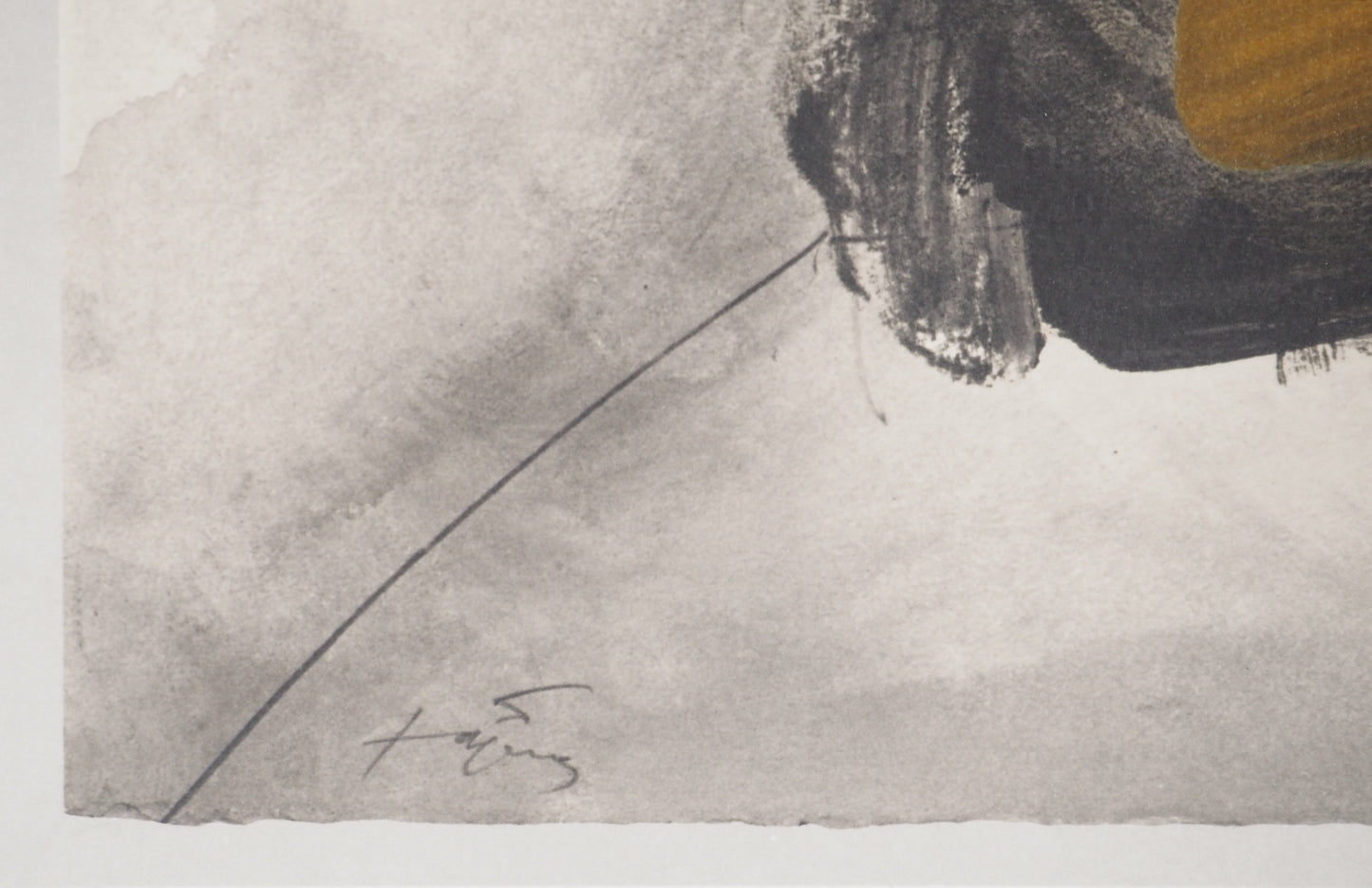 Antoni TAPIES : Nature morte au vignoble - Lithographie signée