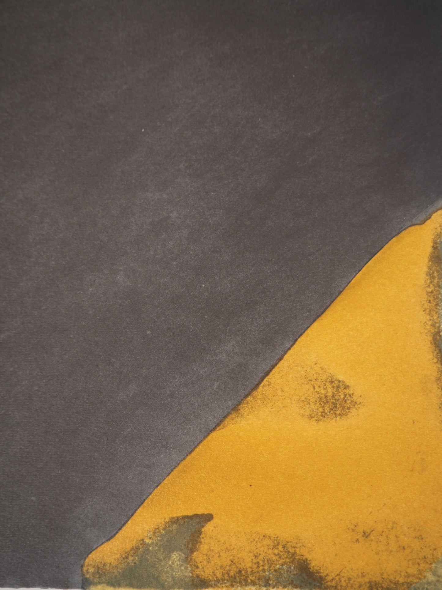 Antoni TAPIES : Angle jaune - Lithographie signée