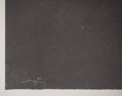 Antoni TAPIES : Angle jaune - Lithographie signée