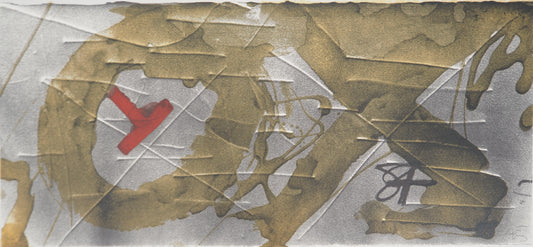 Antoni TAPIES : Composition alphabétique - Lithographie signée
