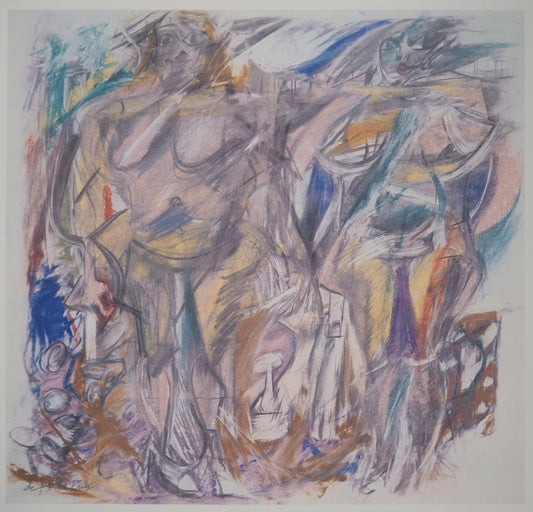 Willem DE KOONING : Deux femmes - Lithographie signée