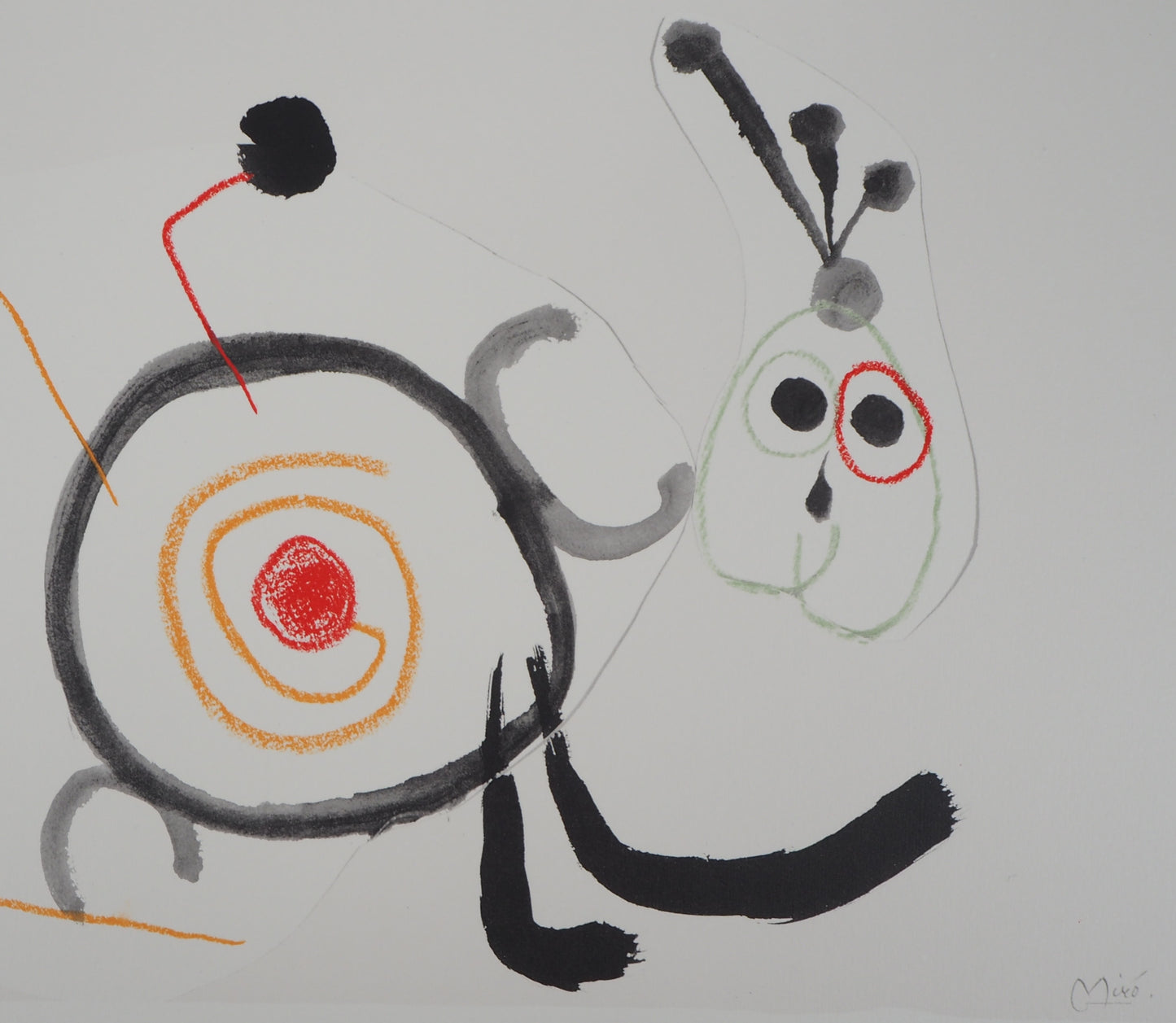 Joan MIRO: Animal surrealista - Litografía firmada
