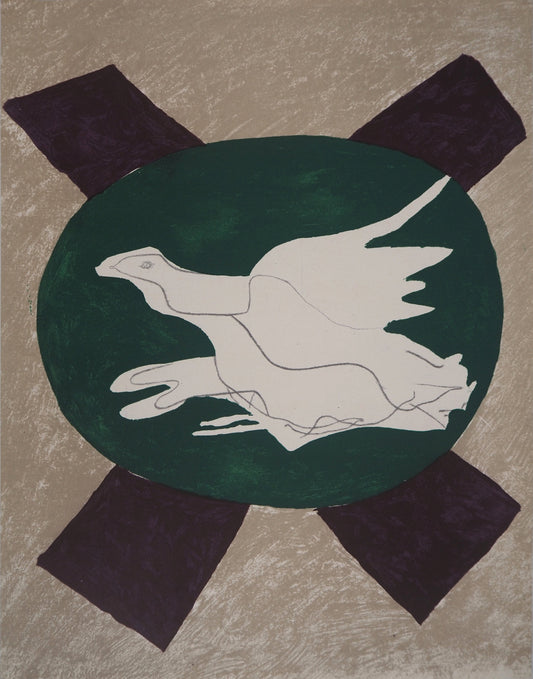 Georges BRAQUE : Oiseaux - Lithographie en couleurs