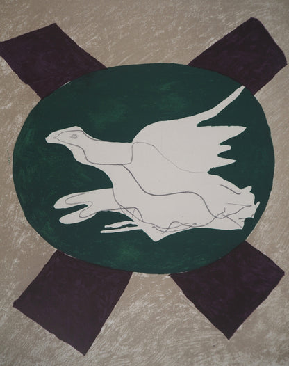 Georges BRAQUE : Oiseaux - Lithographie en couleurs