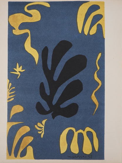 Henri MATISSE : Decoupage - Lithographie signée