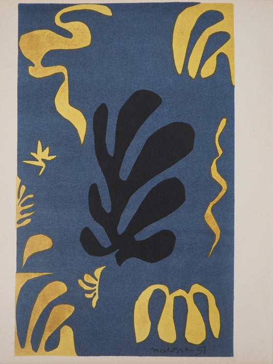 Henri MATISSE : Decoupage - Lithographie signée