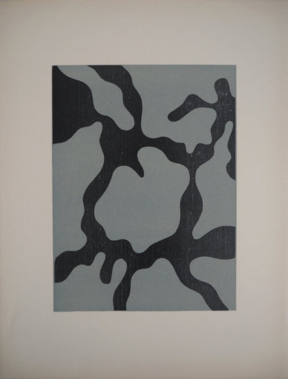 Jean ARP : Relief - Bois gravé original