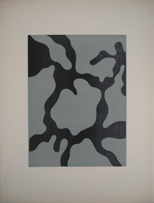 Jean ARP : Relief - Bois gravé original