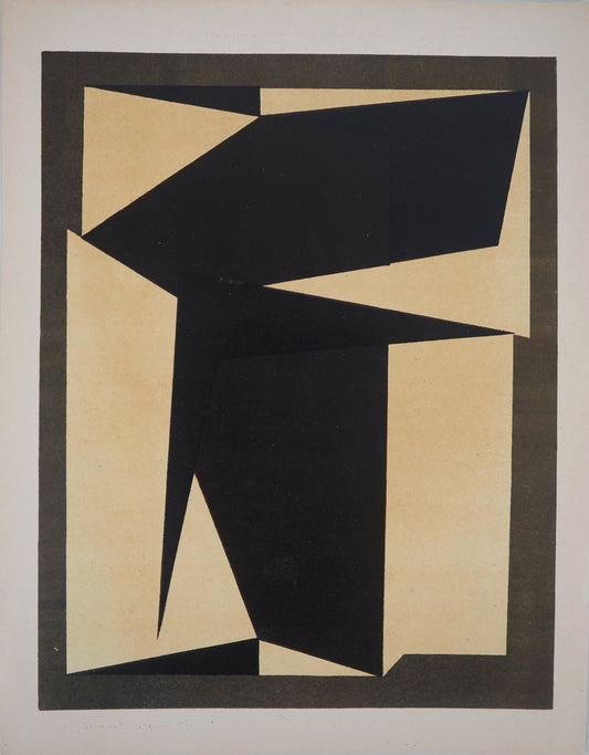 Victor VASARELY : Projet pour une tapisserie - Lithographie