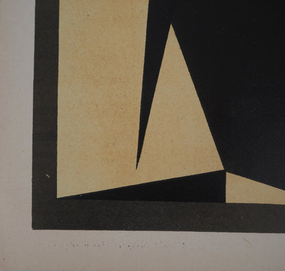 Victor VASARELY : Projet pour une tapisserie - Lithographie