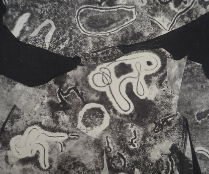 Jean DUBUFFET : Jeune homme - Pochoir signé