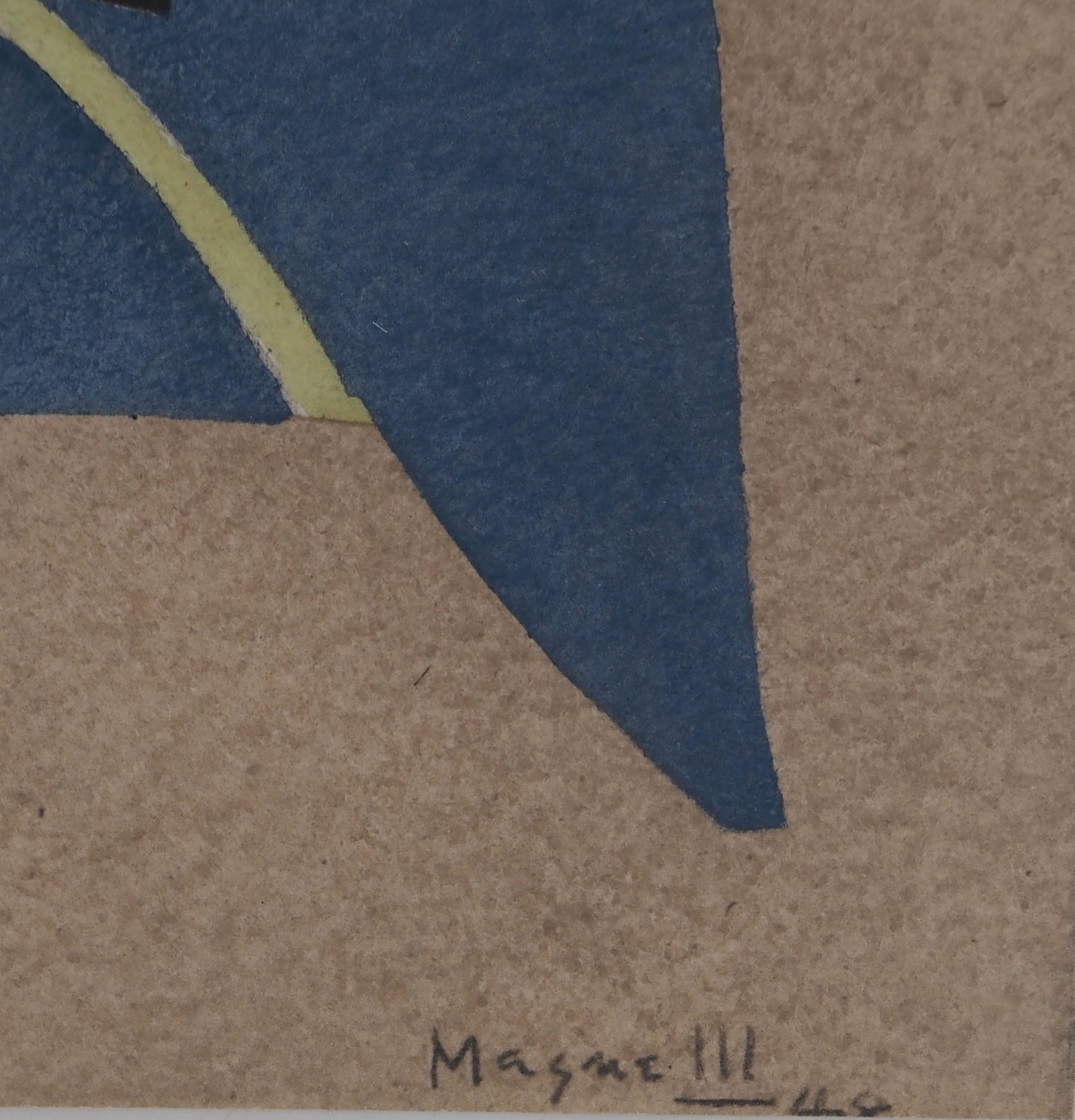 Alberto MAGNELLI : Composition abstraite - Lithographie signée