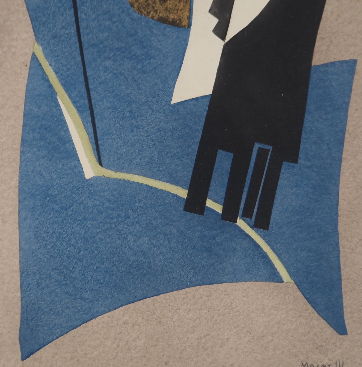 Alberto MAGNELLI : Composition abstraite - Lithographie signée
