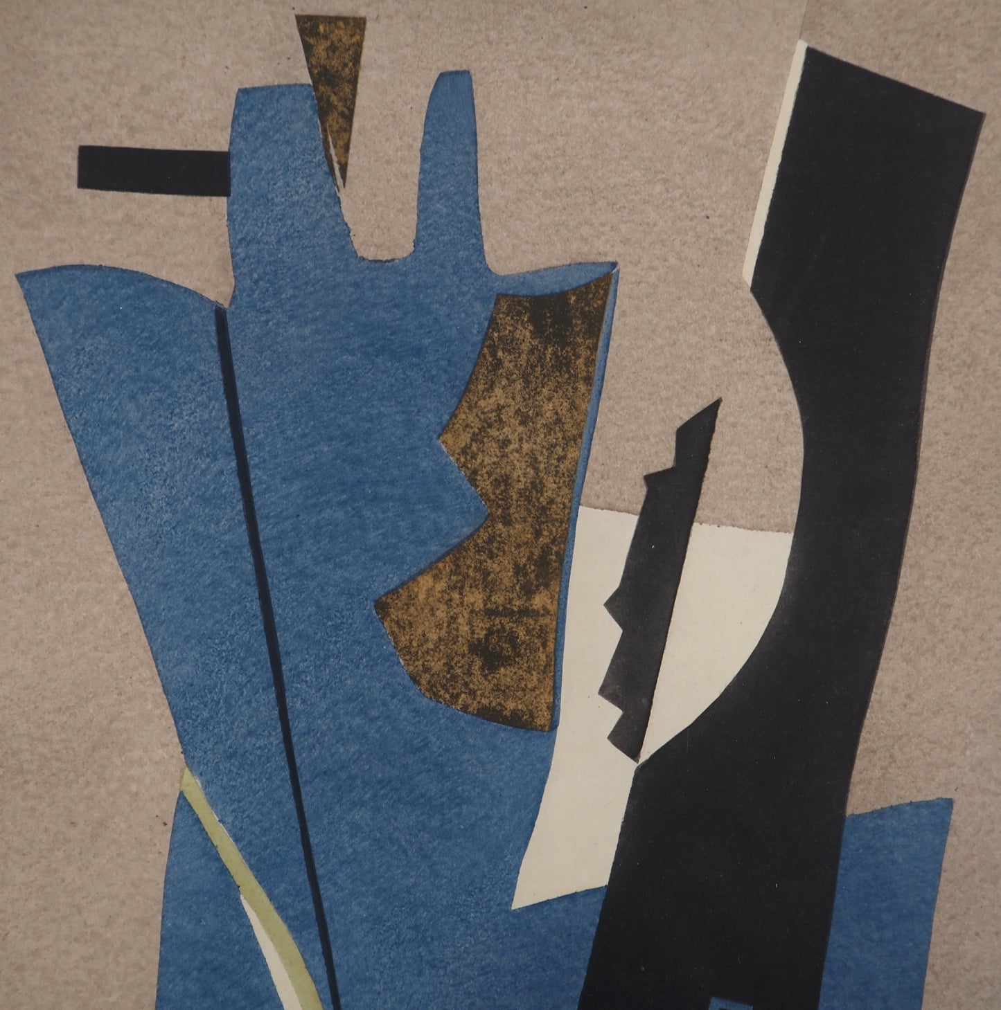 Alberto MAGNELLI : Composition abstraite - Lithographie signée