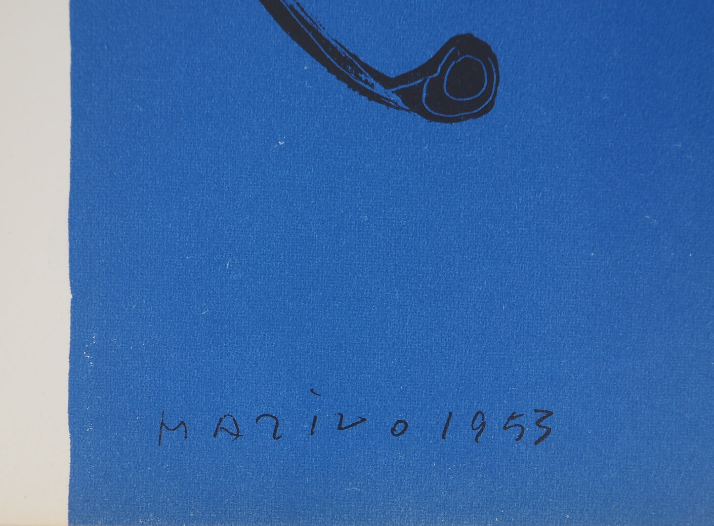 Marino MARINI : Le cheval noir - Lithographie originale signée