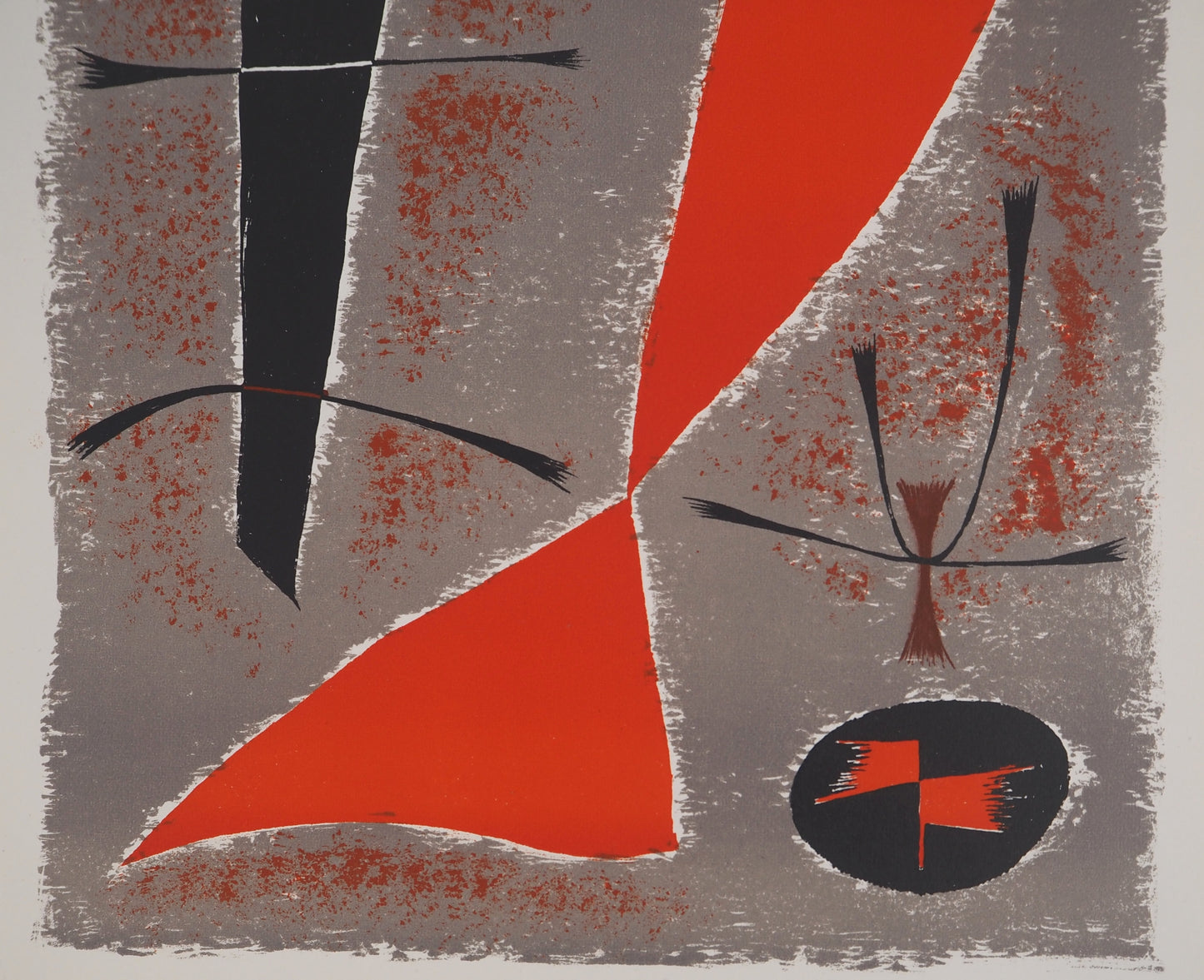 Gustave SINGIER : Composition abstraite - Lithographie originale