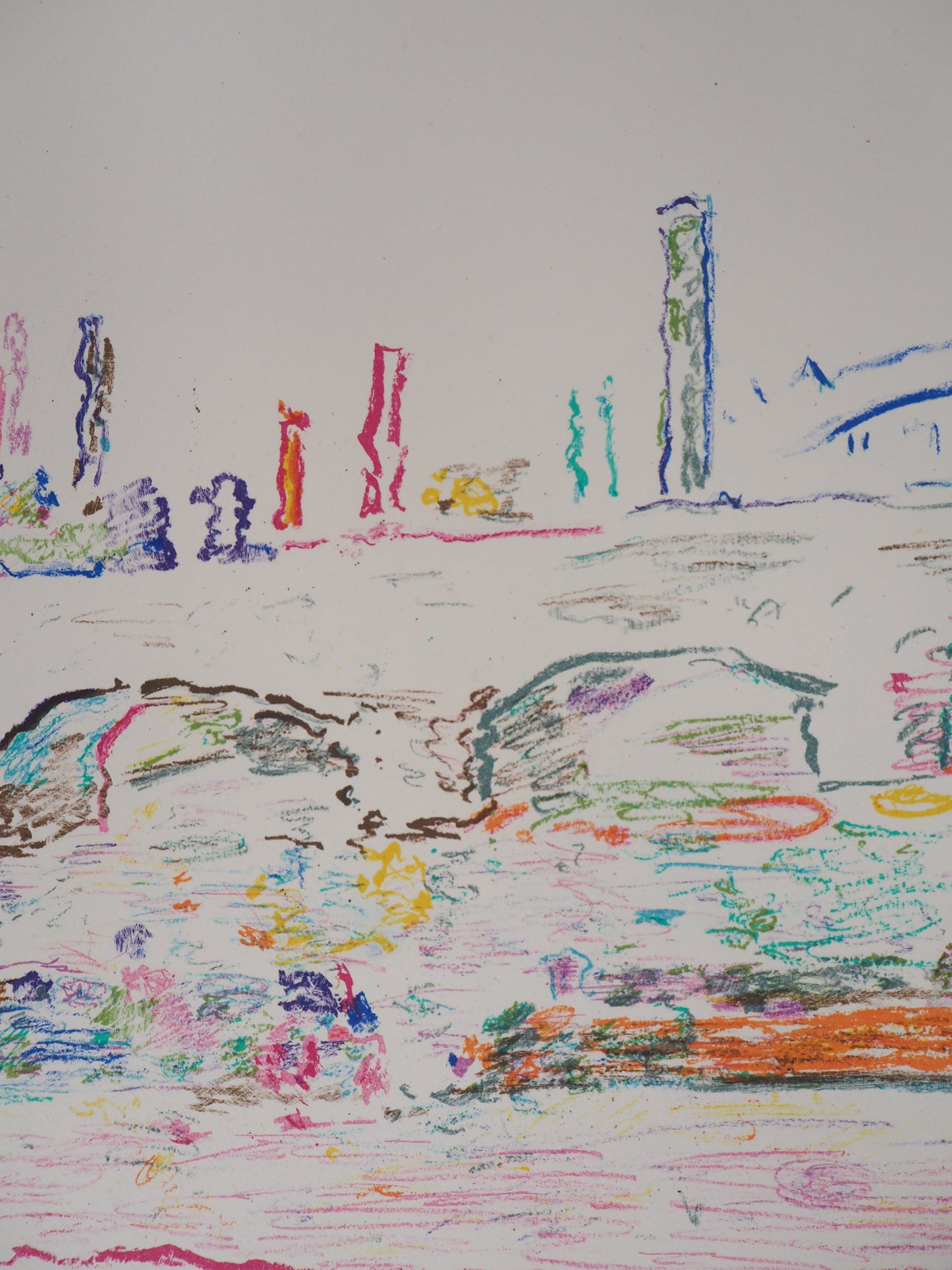 Marko CELEBONOVIC : Le Pont des Arts - Lithographie originale signée