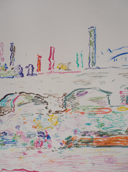 Marko CELEBONOVIC : Le Pont des Arts - Lithographie originale signée