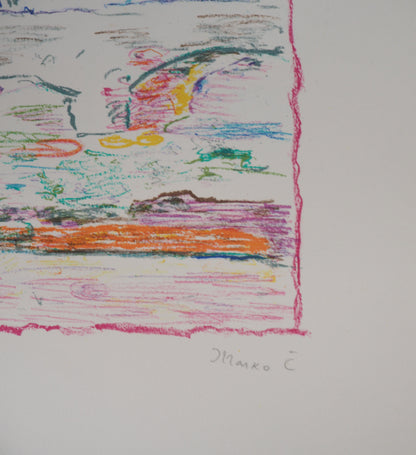 Marko CELEBONOVIC : Le Pont des Arts - Lithographie originale signée