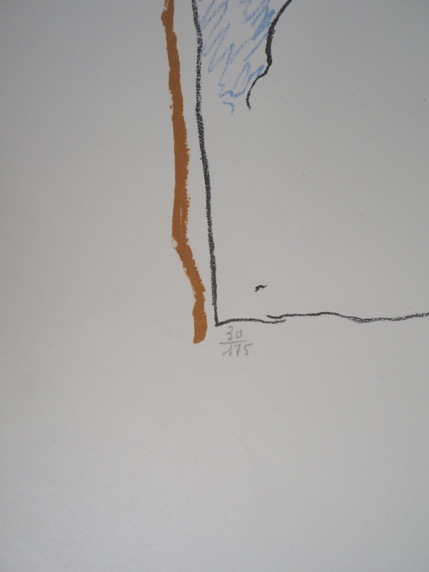 Marko CELEBONOVIC : Jeune fille pensive - Lithographie originale signée