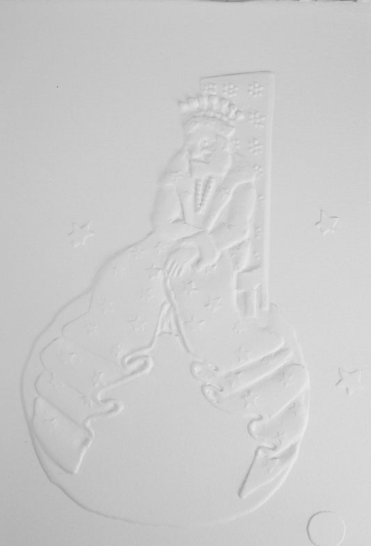 Antoine DE SAINT EXUPERY : Le Roi - Gravure sur bois