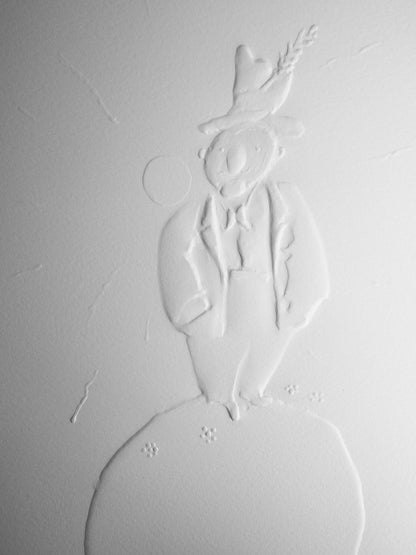Antoine DE SAINT EXUPERY : Le vaniteux - Gravure sur bois