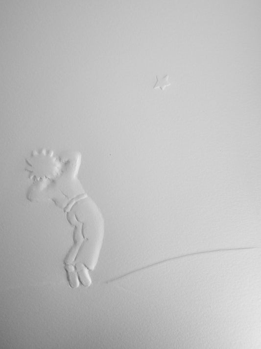Antoine DE SAINT EXUPERY : Le rêve du petit prince - Gravure sur bois