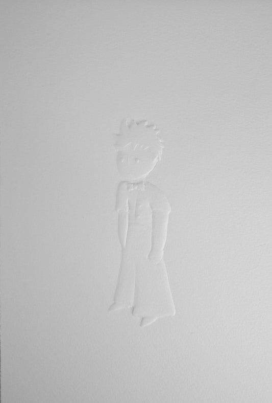 Antoine DE SAINT EXUPERY : Portrait du petit prince - Gravure sur bois