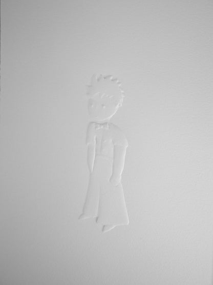 Antoine DE SAINT EXUPERY : Portrait du petit prince - Gravure sur bois