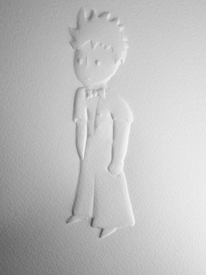Antoine DE SAINT EXUPERY : Portrait du petit prince - Gravure sur bois