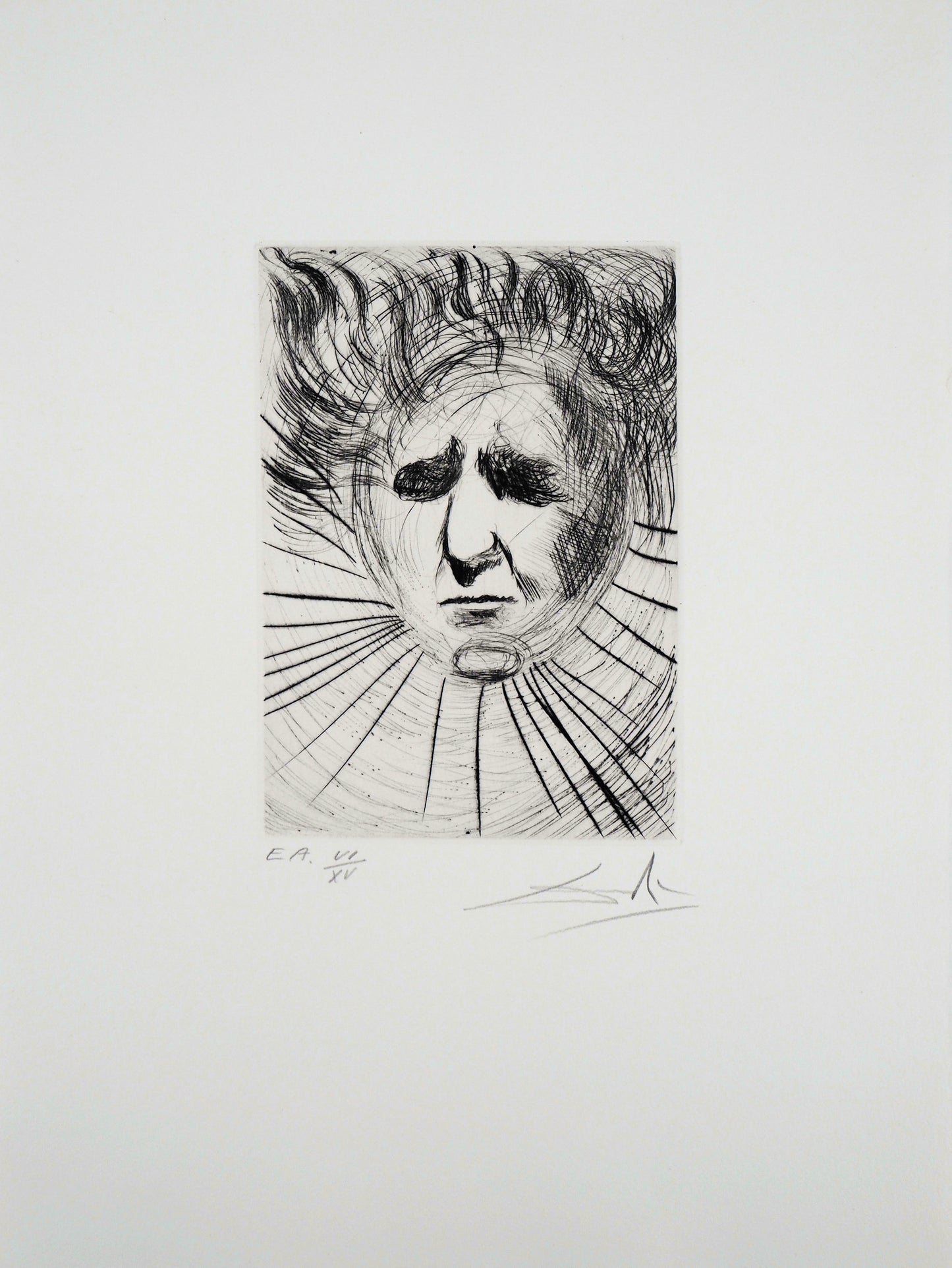 Salvador DALI : Ben Gourion - Gravure originale signée