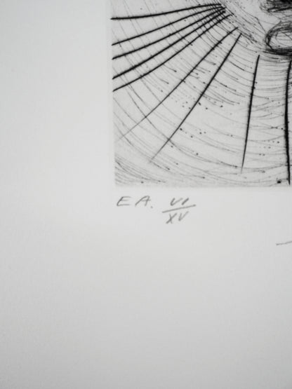 Salvador DALI : Ben Gourion - Gravure originale signée