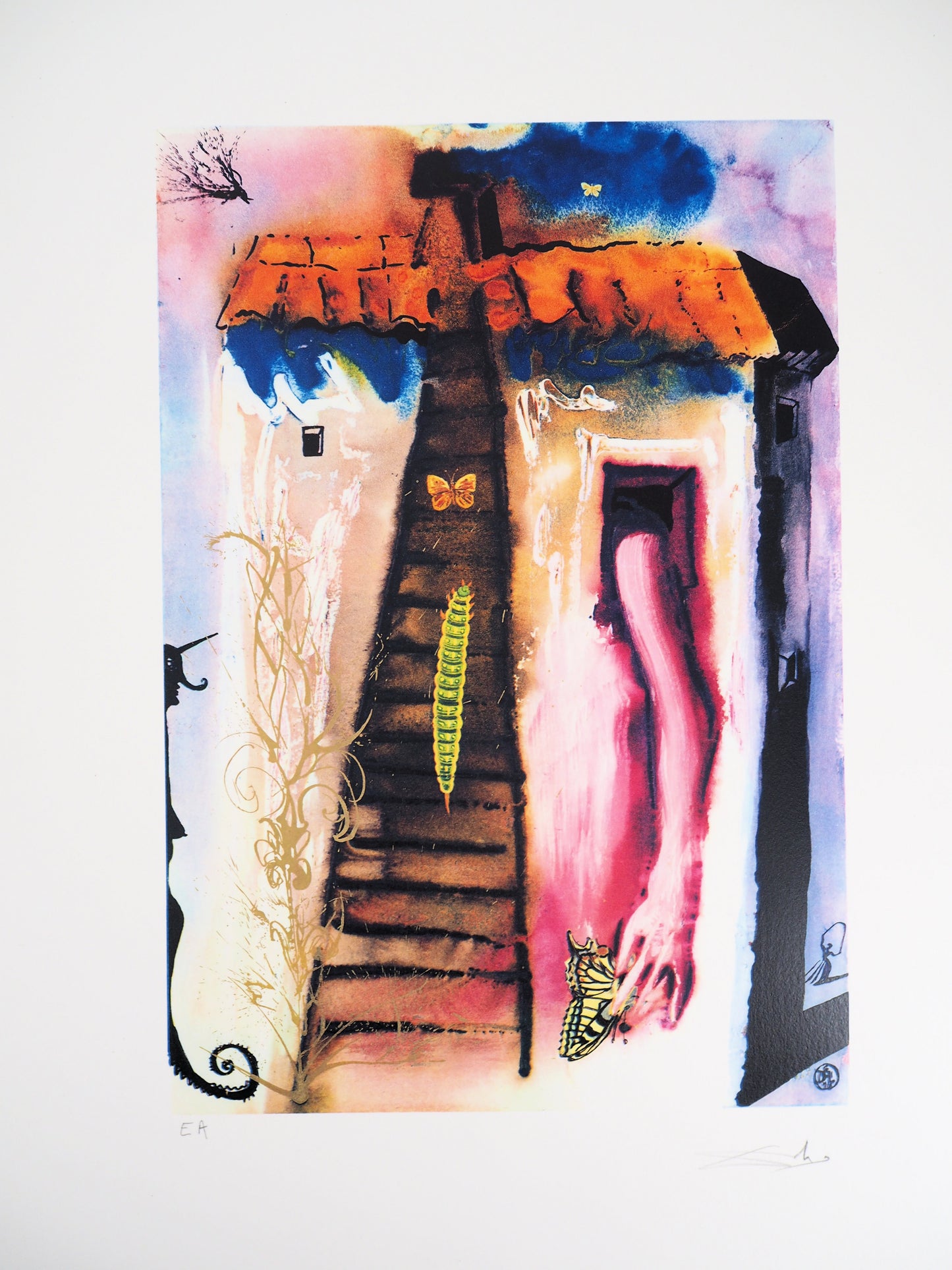 Salvador DALI : The rabbit sends in a little bill - Gravure originale signée