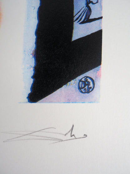 Salvador DALI : The rabbit sends in a little bill - Gravure originale signée
