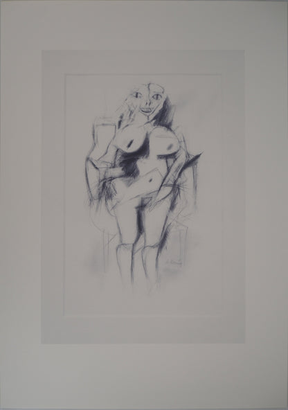 Willem DE KOONING : Nue debout - Lithographie signée