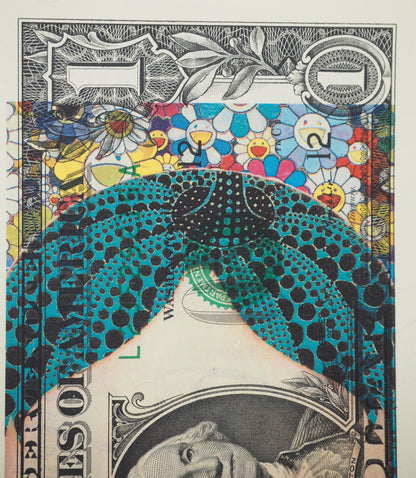Death NYC : Nara with Kusama's green hair - Sérigraphie originale signée