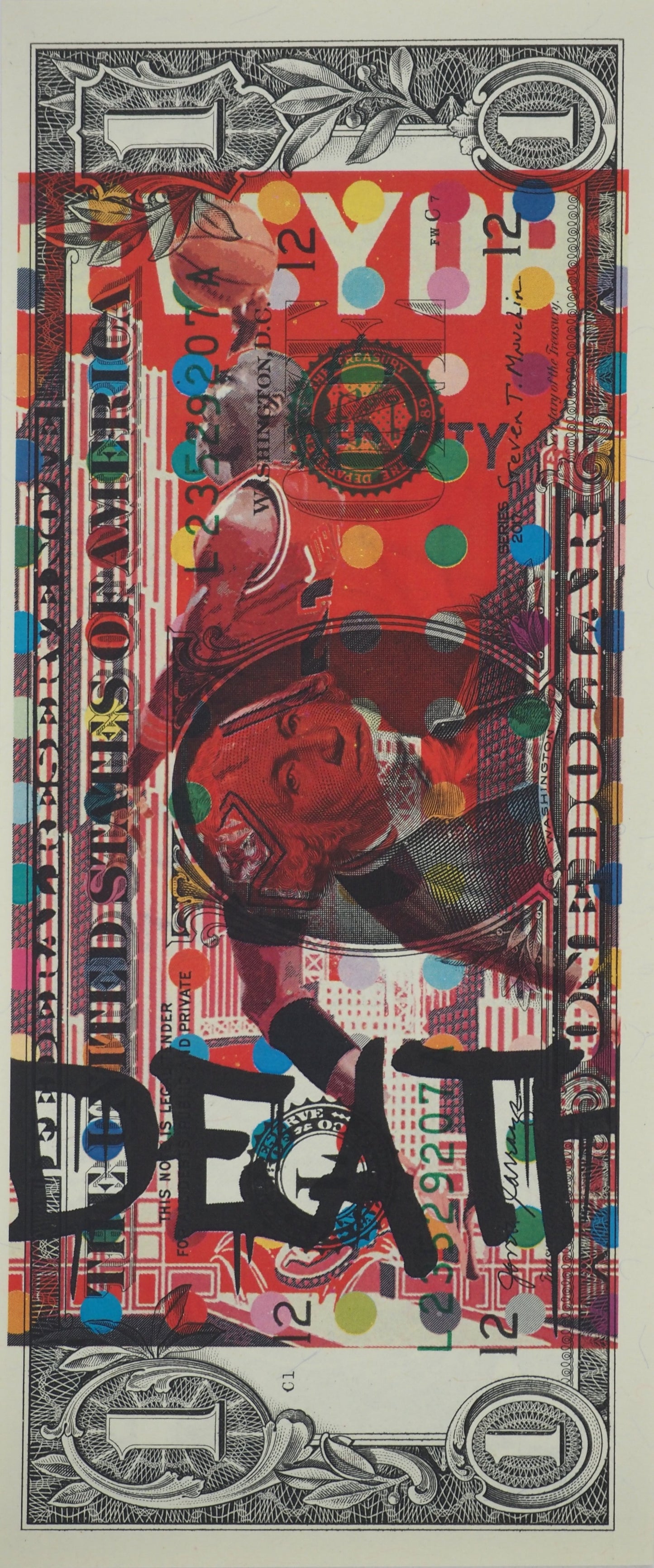 Death NYC : Michael Jordan's dunk - Sérigraphie originale signée