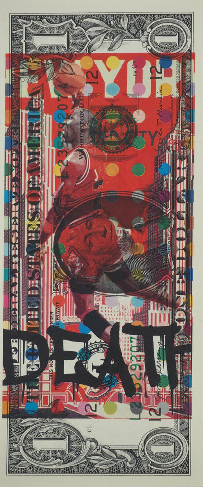 Death NYC : Michael Jordan's dunk - Sérigraphie originale signée