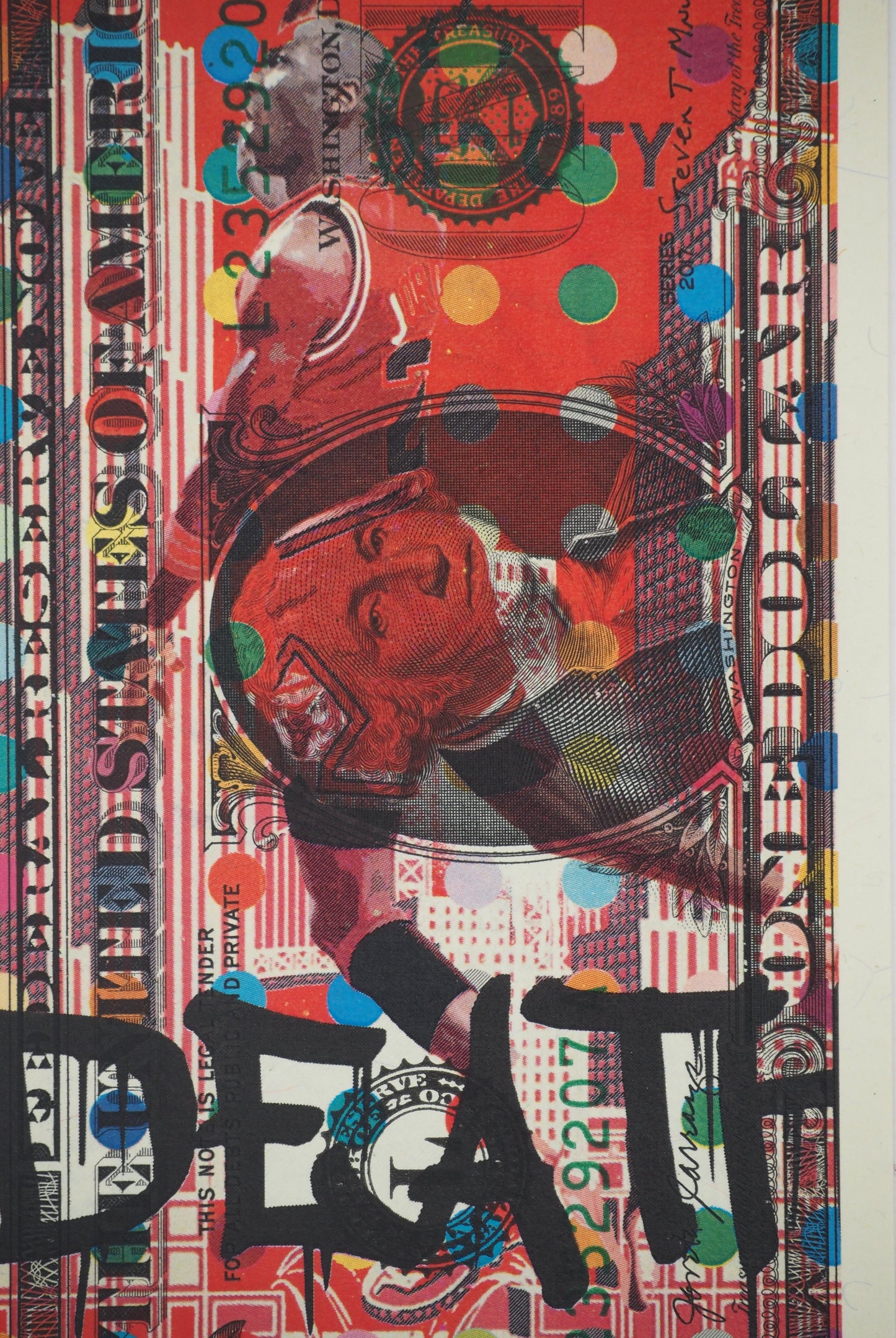 Death NYC : Michael Jordan's dunk - Sérigraphie originale signée