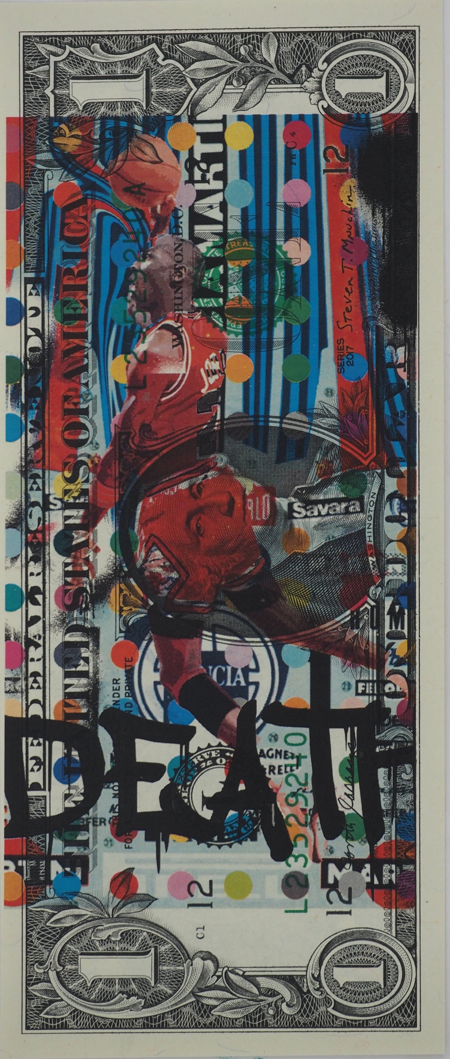 Death NYC : Michael Jordan's dunk - Sérigraphie originale signée