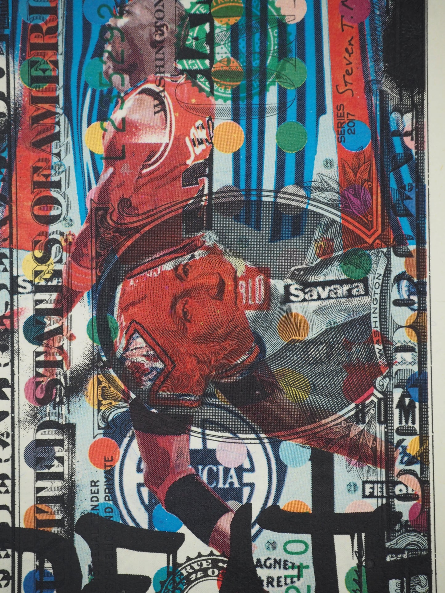 Death NYC : Michael Jordan's dunk - Sérigraphie originale signée