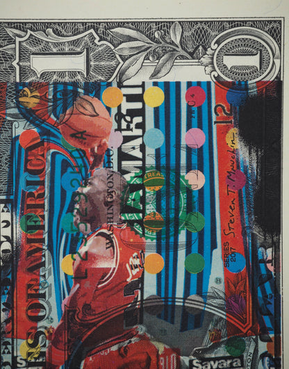 Death NYC : Michael Jordan's dunk - Sérigraphie originale signée