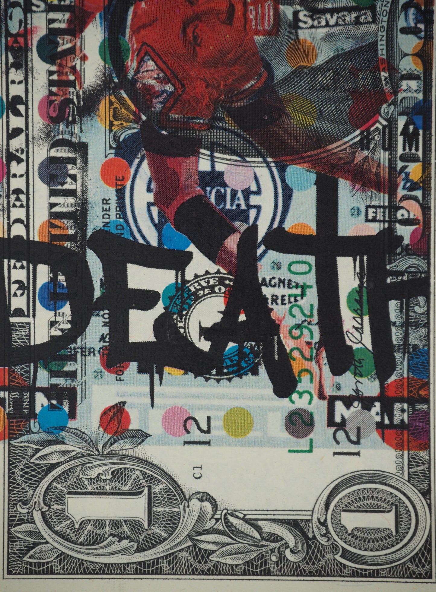 Death NYC : Michael Jordan's dunk - Sérigraphie originale signée