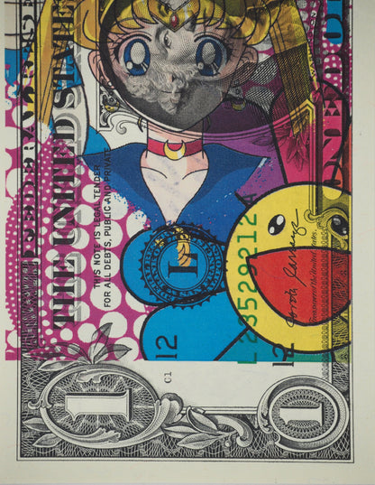 Death NYC : Sailor Moon meets Murakami & Kusama - Sérigraphie originale signée
