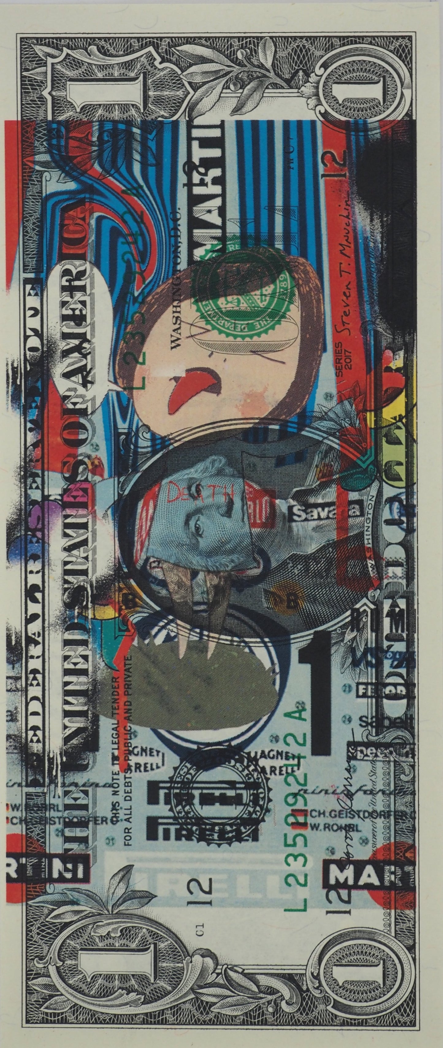 Death NYC : Nara sticks out her tongue - Sérigraphie originale signée